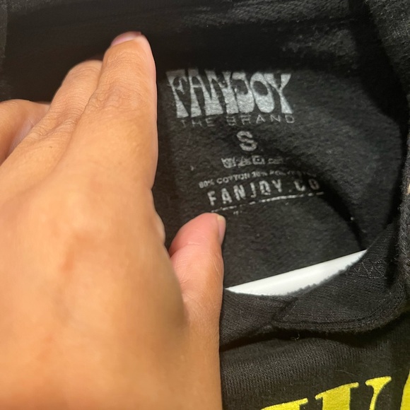 Fanjoy Unisex The Wave Pullover Graphic Hoodie Sweatshirt Small Black - Picture 4 of 7